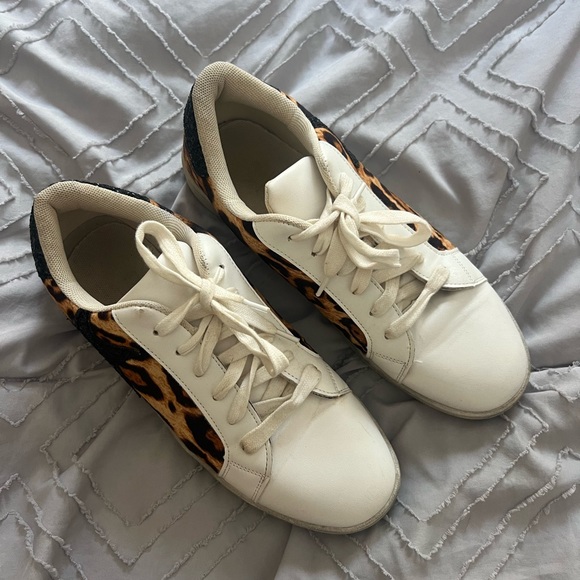 Vintage Havana Look Alike Cheeta and Black Sparkly Shoes - Picture 2 of 5